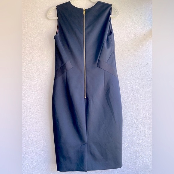 Ted Baker Black Sheath Midi Dress Floral Lining - Picture 9 of 12